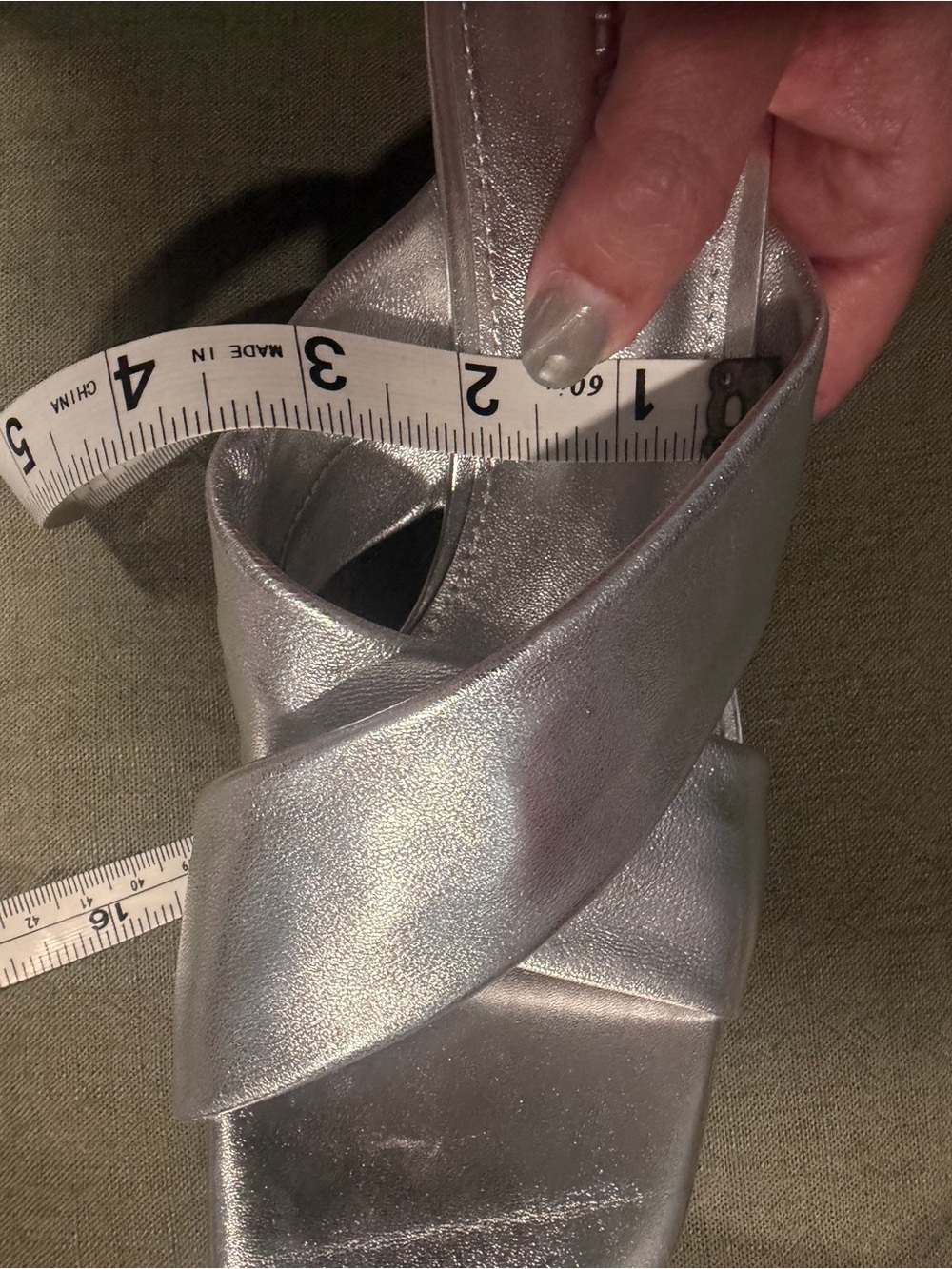 Ferragamo Silver Metallic Circular-Heel Slide Sandals - Picture 10 of 16